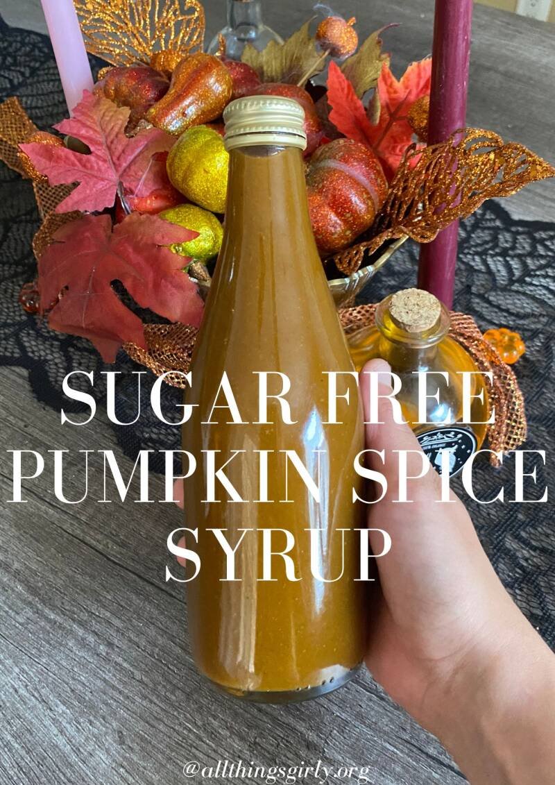 Sugar Free Pumpkin Spice Coffee Syrup