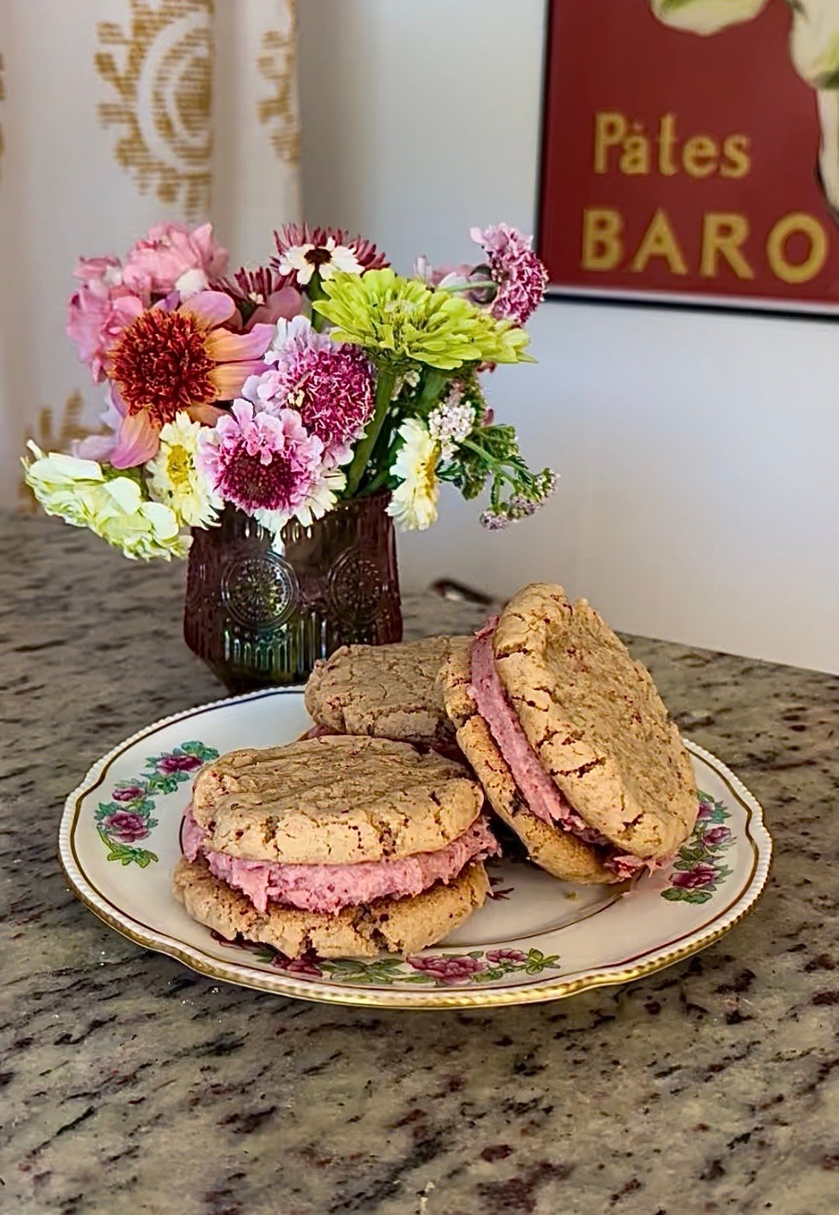 Strawberry Mascarpone Sandwich Cookies