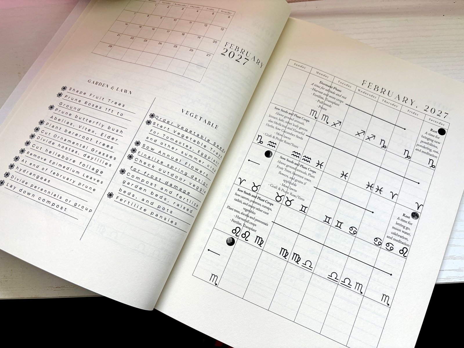 Garden with the Moon - 2027 Monthly Garden Planner - Image 3