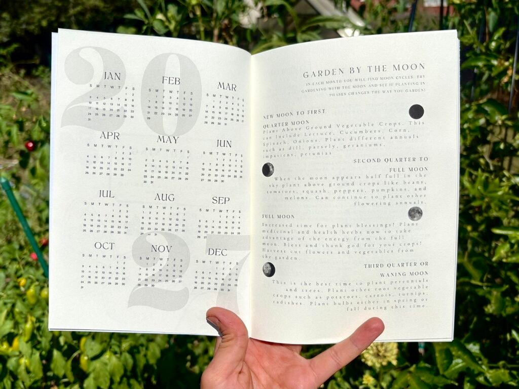 Garden with the Moon - 2027 Monthly Garden Planner