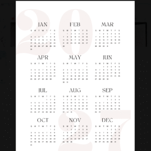 Garden with the Moon - 2027 Monthly Garden Planner - Digital Download - Image 2