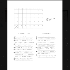 Garden with the Moon - 2027 Monthly Garden Planner - Digital Download - Image 4
