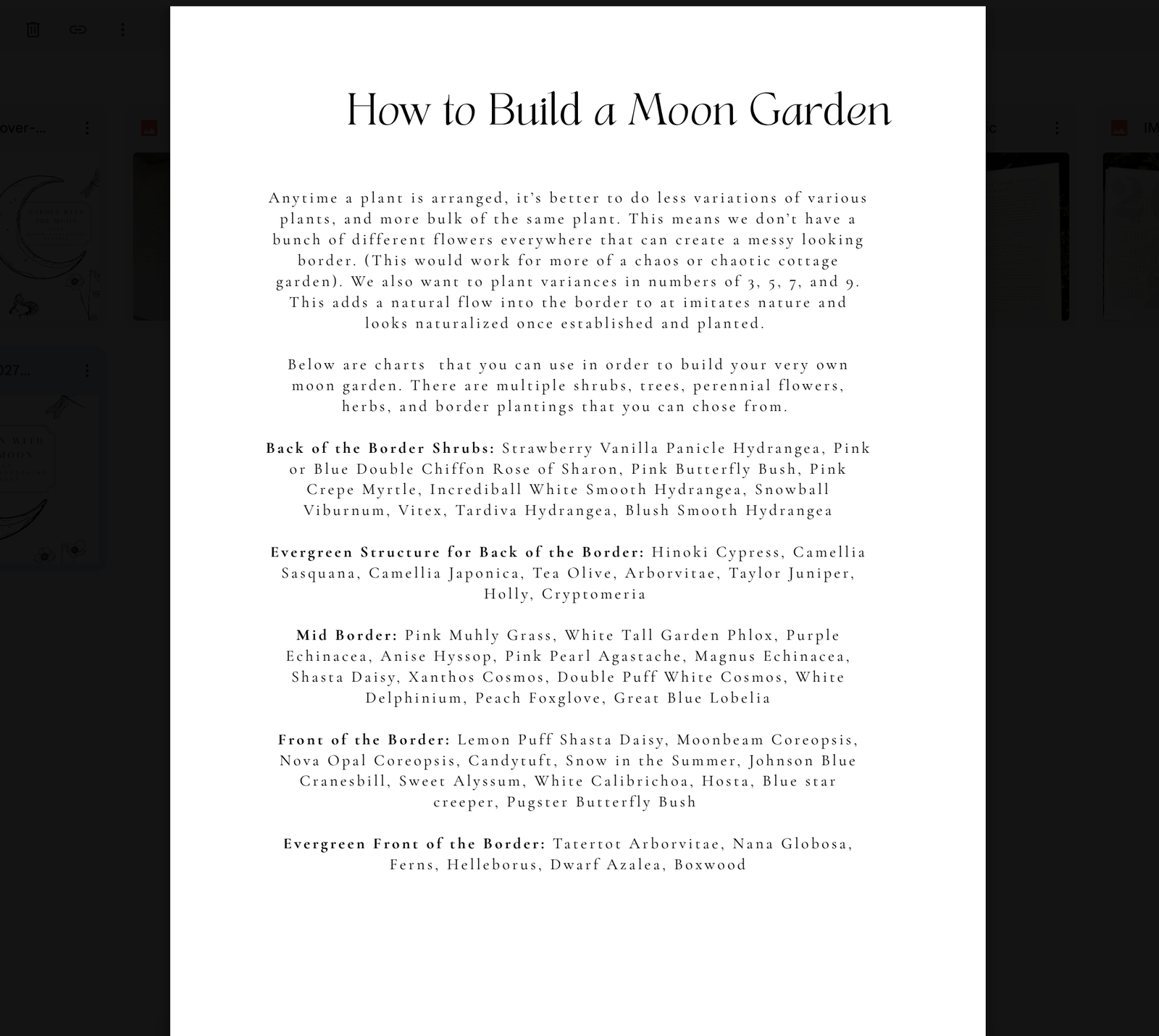 Garden with the Moon - 2027 Monthly Garden Planner - Digital Download - Image 7