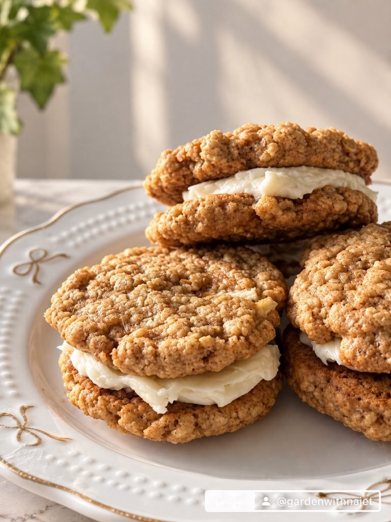 Spiced Apple Oatmeal Cream Pies